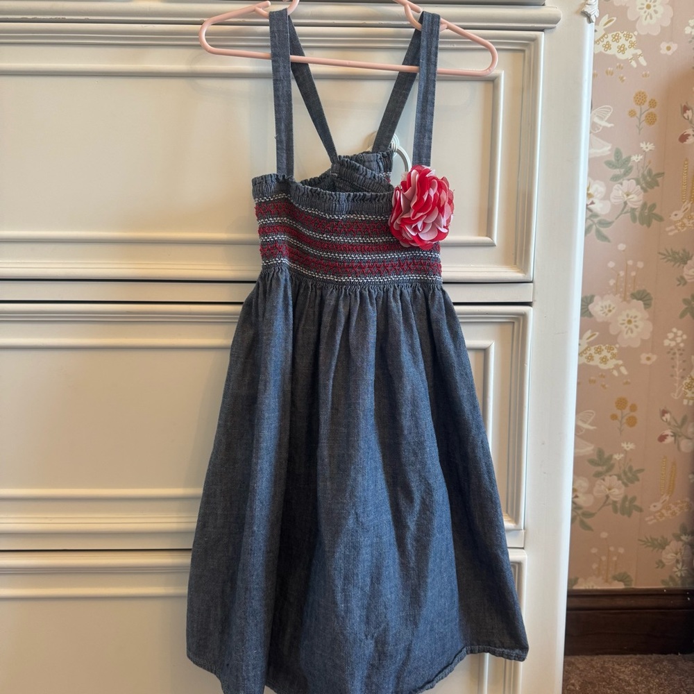 Gymboree Ruched Denim Sundress
